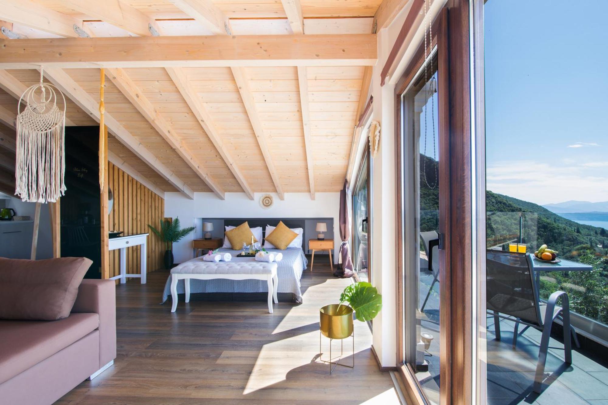 Blue Sky Loft By Corfuescapes Apartment Spartylas Exterior foto